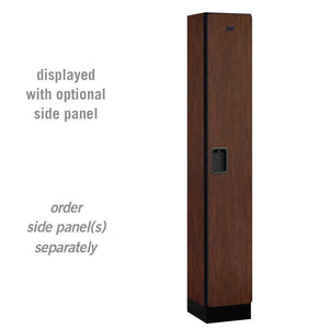 Designer Wood Lockers, 12" Wide Single Tier, 6 Feet High, 15" Deep-Lockers-1 Wide-Mahogany-