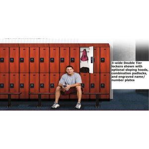 Designer Wood Lockers, 12" Wide Single Tier, 6 Feet High, 15" Deep-Lockers-