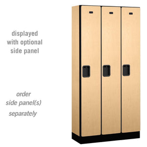 Designer Wood Lockers, 12" Wide Single Tier, 6 Feet High, 15" Deep-Lockers-3 Wide-Maple-