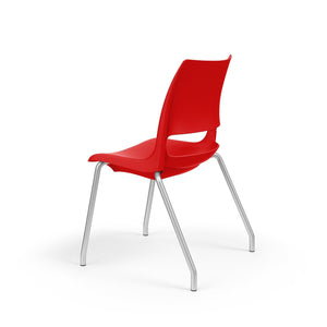 KI Doni Four-Leg Stack Chair with Solid Poly Shell, FREE SHIPPING