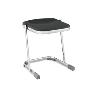 Elephant Z-Stool, Black Seat and Chrome Frame-Stools-18"-