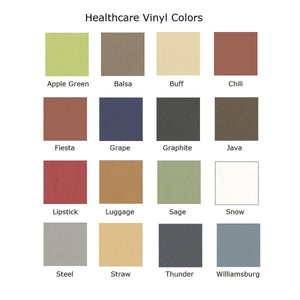 Evolve Stack Chair, Wood Back, Padded Seat with Healthcare Vinyl Upholstery