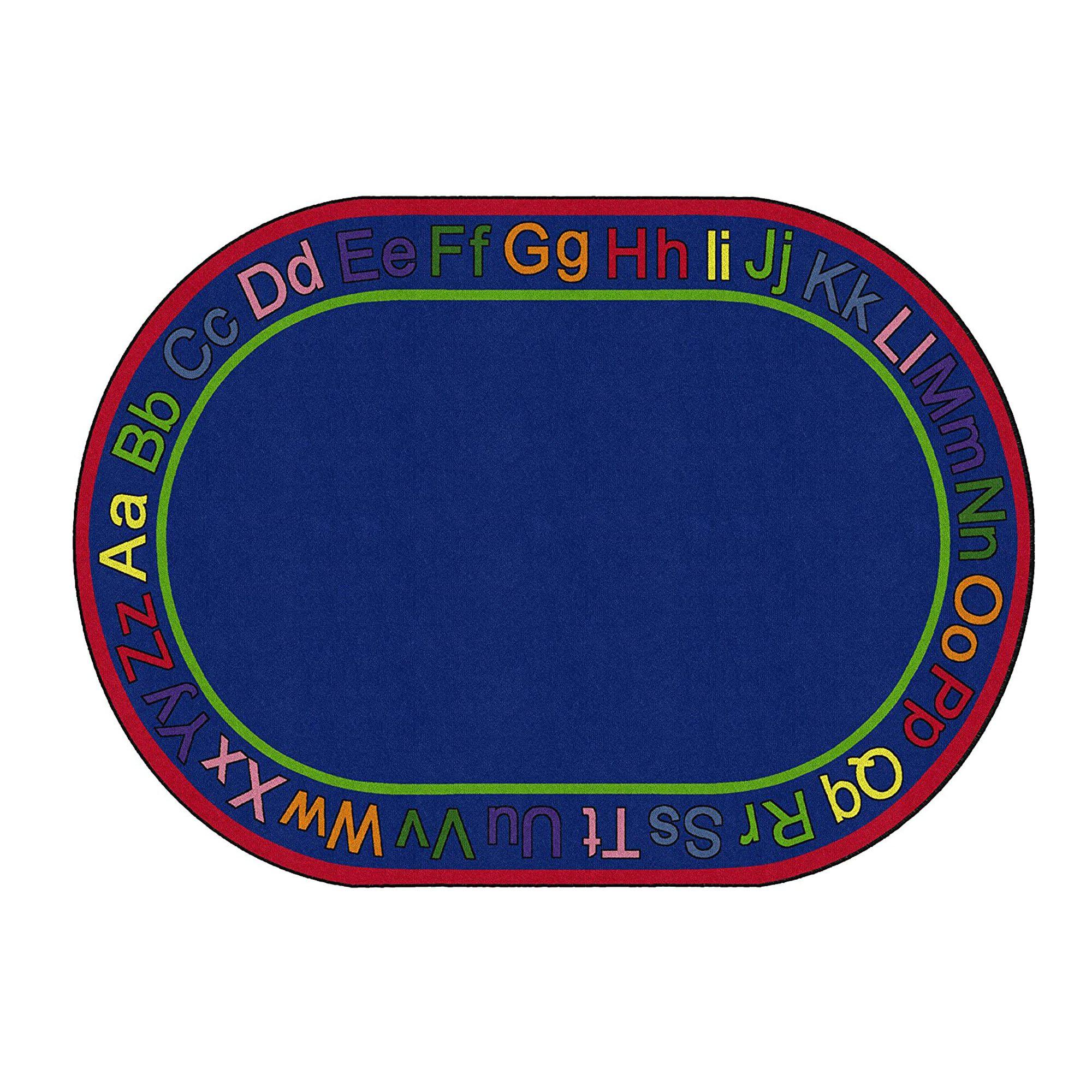 Know Your ABC's Rug, Oval, 10' 6" x 13' 2"