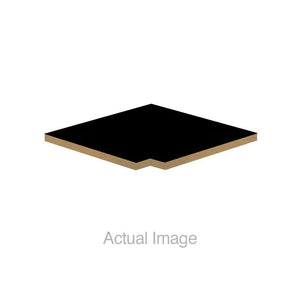 Flat Top Corner Filler for 15" Deep Designer Wood Lockers-Lockers-Black-