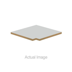 Flat Top Corner Filler for 15" Deep Designer Wood Lockers-Lockers-Gray-