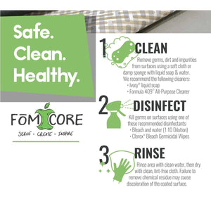 Fomcore Lotus Series Half Dome with 100% ALL-FOAM CORE, Antibacterial Vinyl Upholstery, LIFETIME WARRANTY, FREE SHIPPING