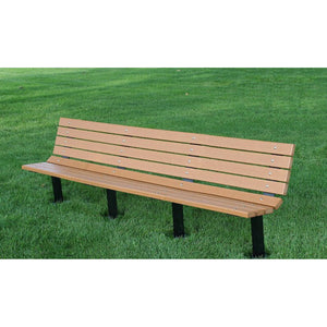 Frog Furnishings Contour Resinwood Outdoor Bench, 8 Ft. Long