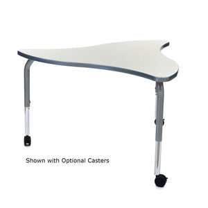Method Collaborative Series Adjustable Height Tables, 19" 28" H, Polygon Shape, 50"