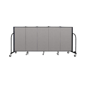 Screenflex FREEstanding Vinyl Portable Partition - 4'H x 9' 5"L - 5 Panels