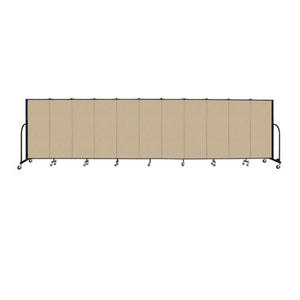 Screenflex FREEstanding Vinyl Portable Partition - 5'H x 20' 5"L - 11 Panels