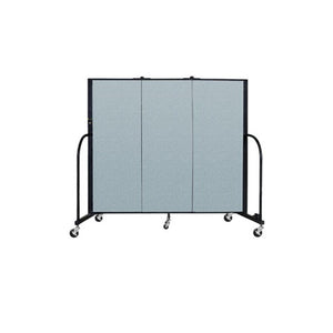 Screenflex FREEstanding Vinyl Portable Partition - 5'H x 5' 9"L - 3 Panels