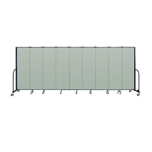 Screenflex FREEstanding Vinyl Portable Partition - 6'H x 16' 9"L - 9 Panels