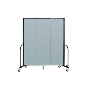 Screenflex FREEstanding Vinyl Portable Partition - 6' 8"H x 5' 9"L - 3 Panels