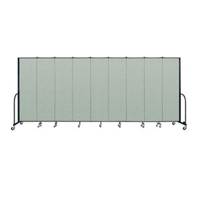 Screenflex FREEstanding Vinyl Portable Partition - 6' 8"H x 16' 9"L - 9 Panels