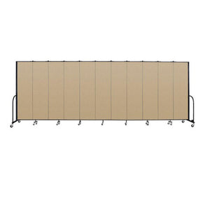 Screenflex FREEstanding Vinyl Portable Partition - 7' 4"H x 20' 5"L - 11 Panels