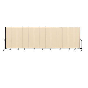 Screenflex FREEstanding Vinyl Portable Partition - 7' 4"H x 24' 1"L - 13 Panels