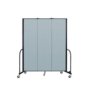 Screenflex FREEstanding Vinyl Portable Partition - 7' 4"H x 5' 9"L - 3 Panels