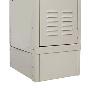 Hallowell Closed Side Base-Lockers-12" D x 6" H-Parchment-