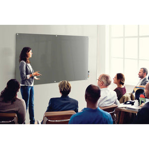 Harmony Glassboard, Magnetic, Radius Corners, 4' H x 6' W