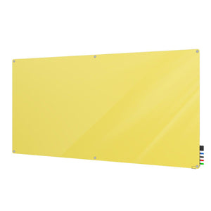 Harmony Glassboard, Magnetic, Radius Corners, 4' H x 6' W