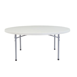 Heavy Duty Round Folding Table, Speckled Grey-Tables-71" Round-