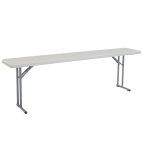 Heavy Duty Seminar Folding Table, Speckled Grey-Tables-18" x 96"-