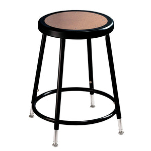 Height Adjustable Heavy Duty Steel Stool-Stools-Black-19" - 27"-
