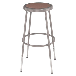 Height Adjustable Heavy Duty Steel Stool-Stools-Grey-25" - 33"-