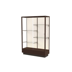 Heritage Series Floor Display Case with Hardwood Finish, 48"W x 70"H x 18"D