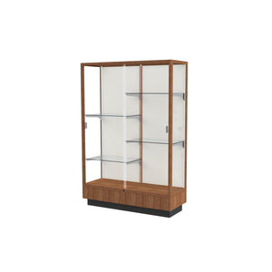 Heritage Series Floor Display Case with Hardwood Finish, 48"W x 70"H x 18"D
