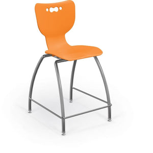 Hierarchy 4-Leg Stool-Stools-24"-Orange-