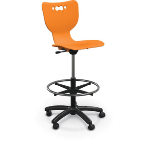 Hierarchy 5-Star Stool-Stools-Orange-