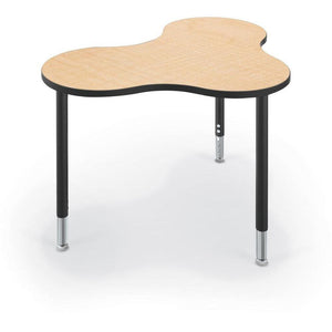 Hierarchy Cloud 9 Desk and Table-School Furniture-Small-Fusion Maple with Black Edgeband-