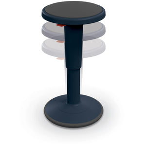 Hierarchy Grow Height Adjustable Wobble Stool-Stools-Short Stool 14" - 18"-Navy-