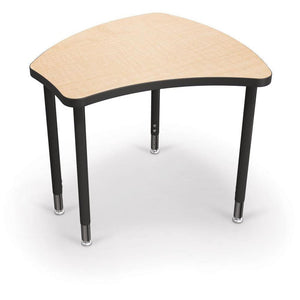 Hierarchy Shapes Desk-Small-Fusion Maple with Black Edgeband-