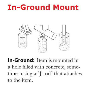10’ In Ground Perforated Metal Picnic Table