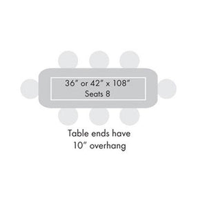 Midtown Table, Bar Height, 42" x 108" x 41"H, Urban Loft Solid Wood Top, 96" Base, FREE SHIPPING
