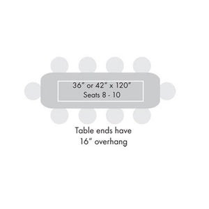 Midtown Table, Counter Height, 36" x 120" x 36"H, Urban Loft Solid Wood Top, 96" Base, FREE SHIPPING
