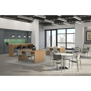 KI Serenade Gathering Table, Café Height, Double-Sided, 42" x 96" x 42"H, Non-Contrast Laminate, FREE SHIPPING