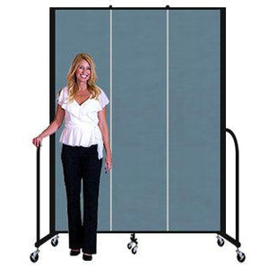 Screenflex FREEStanding Fabric Portable Room Divider Partitions, 7' 4" High