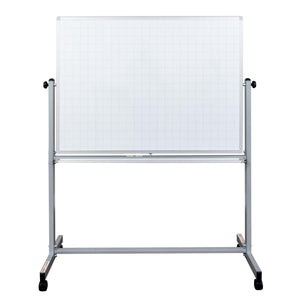 Mobile Double-Sided Magnetic Combination Ghost Grid/Whiteboard, 48" x 36"