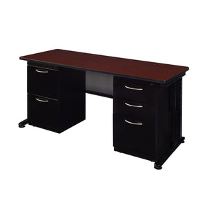 Fusion Double Pedestal Teachers Desk, 72" W x 30" D x 29" H