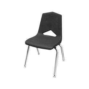 MG1100 Series Stack Chairs-Chairs-16"-Black-Chrome