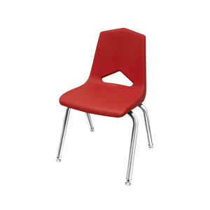 MG1100 Series Stack Chairs-Chairs-18"-Red-Chrome