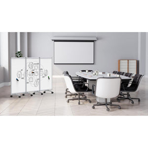 3-Panel Mobile Magnetic Whiteboard Room Divider