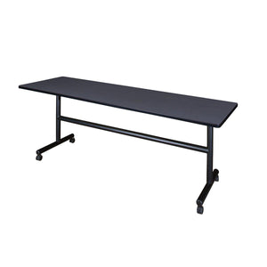 Kobe Flip Top Nesting Mobile Training Table, 84" x 24" Rectangle