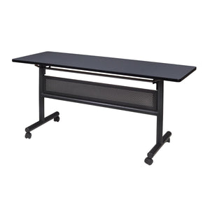 Kobe Flip Top Nesting Mobile Training Table with Modesty Panel, 60" x 24" Rectangle