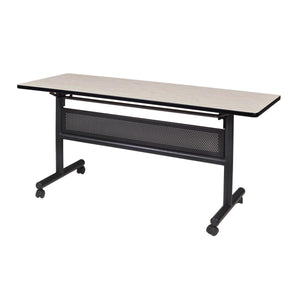 Kobe Flip Top Nesting Mobile Training Table with Modesty Panel, 60" x 24" Rectangle