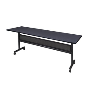 Kobe Flip Top Nesting Mobile Training Table with Modesty Panel, 84" x 24" Rectangle