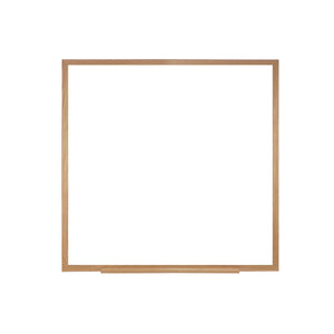 Non-Magnetic Whiteboard with Oak Wood Frame-Boards-4'H x 4'W-
